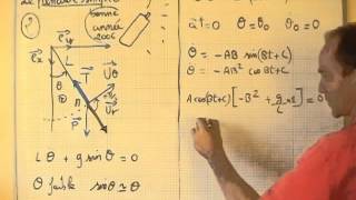 dynamique  II1 pendule simple petites oscillations expression de téta [upl. by Loy785]