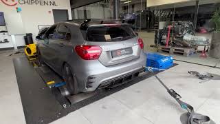 Mercedes Benz A45 AMG W176 stage 2 tuning decat downpipe and BMC sports air filter [upl. by Enella]