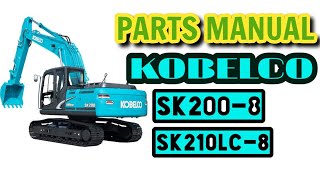 Parts Manual Excavator Kobelco SK2008 SK210LC8 [upl. by Kirschner]