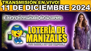 Resultado LOTERIA DE MANIZALES DEL MIÉRCOLES 11 de diciembre 2024 [upl. by Ocko]