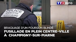 Fusillade en plein centreville après le braquage dun fourgon blindé [upl. by Ball]