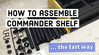 Commander Plastic Shelf Assembly How to setup quickly [upl. by Rehpotsyrhc451]