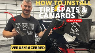 GR86 Tire spats and canards install [upl. by Notyarb48]