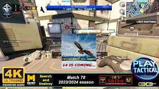 ERb vs all Match 78 20232024 season CoD mobile Search and Destroy 4K [upl. by Nauqyt]