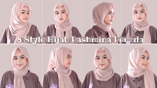 TUTORIAL HIJAB PASHMINA KEKINIAN UNTUK PEMULA MUDAH DAN GA RIBET  BY ONEDA [upl. by Trinette]