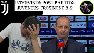 INTERVISTA POST PARTITA JUVENTUSFROSINONE 32 RUGANI SALVA ALLEGRI [upl. by Stace18]