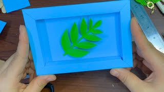 Paper Frame 3D DIY 📷 How to Make Photo Frame with Paper 🔴 Origami Photo Frame diy photo frame [upl. by Islek]