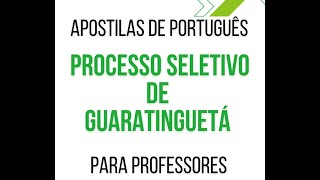 Processo Seletivo de Guaratinguetá 2024 [upl. by Henigman]