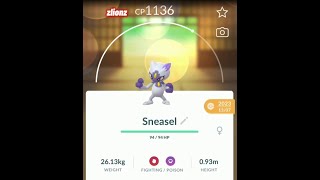 Sneasels Evolution Journey From Sneaky Sneasel to Fearsome Weavile in Pokémon pokemongo [upl. by Eireva]