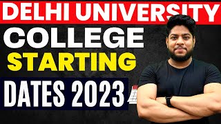 Delhi University Academic Calendar 2023📅 Classes Schedule Complete Details [upl. by Serilda]