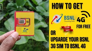 Upgrade your BSNL 3G Sim To 4G SIM 🌐  How to convert 3G SIM to BSNL 4G SIM at Home 📶 [upl. by Aisile]