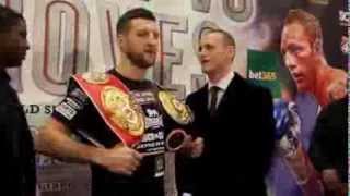 CARL FROCH amp GEORGE GROVES IN HEATED HEADTOHEAD  FINAL PRESS CONFERENCE  FROCH v GROVES [upl. by Nirmak]