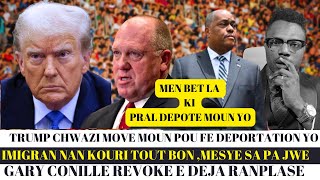 Donald trump fe yon chwa tet chaje mounkap responsab deportation yopeyi a lock matin ancolle ale [upl. by Aed565]