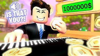 Playing PIANO on Pls Donate SHOCKED Everyone then this happened [upl. by Eusebio]