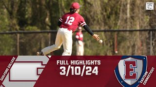 Guilford College Baseball vs Eastern Connecticut State Highlights [upl. by Neeruam]