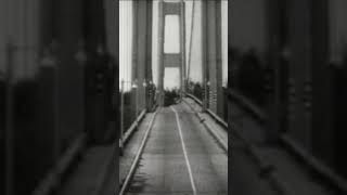 Not sure we would drive over Galloping Gertie Would you🎥 Tacoma Narrows Bridge 1945 shortvideo [upl. by Eanad]