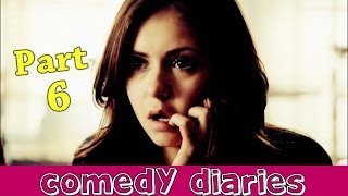 Comedy Diaries  Part 6  The Vampire Diaries Humor [upl. by Nahallac]