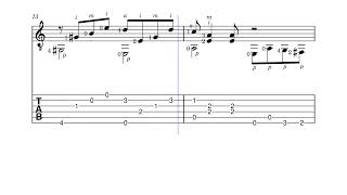 Divagando  D Semenzato   chitarra tutorial score [upl. by Asiel921]