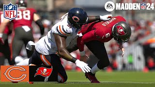 Madden 24 Yannick Ngakoue Bears vs Buccaneers Week 2 Full Simulation 2023 PS5 4K Game Play [upl. by Marilyn]