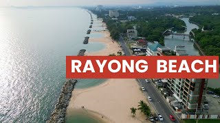 🇹🇭 4K  Rayong Saeng Chan Beach Thailand thai thaibeach [upl. by Lipps]