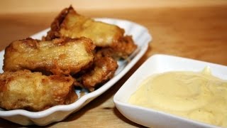 REZEPT KIBBELING  BACKFISCH MIT SCHNELLER KNOBLAUCHMAYONAISE  einfach und schnell selbstgemacht [upl. by Allrud774]