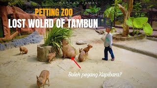 Petting Zoo Di Lost World Of Tambun 2024  Boleh Main Dengan Kapibara [upl. by Aleet]