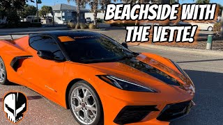 A Gorgeous Vero Beach Florida Day Beachside With My Amplify Orange Corvette C8 [upl. by Uird]