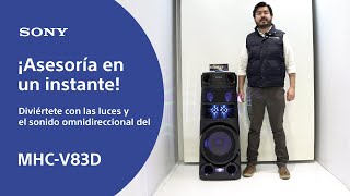 MHC V83D  Sistema de audio de alta potencia con tecnología BLUETOOTH® [upl. by Hgiel]