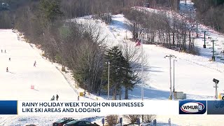 Ski visits drop during rainy vacation week in New Hampshire [upl. by Brighton]