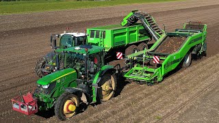 Aardappels rooien  Potato harvest  Kartoffelernte  AVR Lynx  John Deere  Aardappeloogst 2024 [upl. by Natasha]