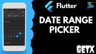 Date Range Picker in Flutter using GetX  Flutter  GetX [upl. by Durrej493]