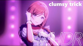 4K HDR【学マス】姫崎 莉波  clumsy trick ライブステージ 最高設定【学園アイドルマスター MV】 [upl. by Pollerd373]