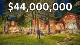 Touring a 44000000 Lake Tahoe WATERFRONT Mansion [upl. by Flanagan60]