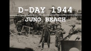 Rare WW2 Footage Normandy Invasion Juno Beach amp BernièressurMer [upl. by Kaylee]