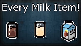 EVERY SINGLE MILK ITEM AT ONCE The Binding of Isaac Repentance [upl. by Shafer]