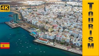 Arrecife  la capital de Lanzarote Islas Canarias España  Imágenes de drones [upl. by Renferd828]