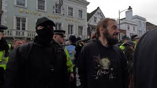 Scuffles break out Lewes Boxing Day Hunt 2023  7 Arrested [upl. by Buote]