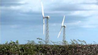 Two GaiaWind turbines turning almost synchronised [upl. by Annas86]