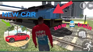 NEW TRAIN IN INDIAN BIKE DRIVING 3D NEW UPDATES 😲 NEW CAR 😱 [upl. by Nauqit155]