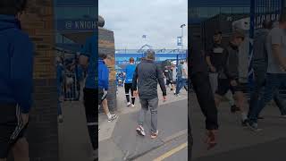 BIRMINGHAM FANS ARRIVING AT ST ANDREWS KNIGHTHEAD PARK BIRMINGHAM FAN ZONE V WIGAN ATHLETIC KRO [upl. by Oinotnaesoj524]