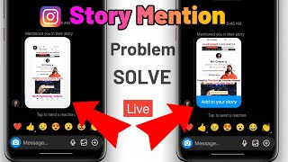 Instagram mention in story problems solve  Instagram mention problem Add to your story not showing [upl. by Tarttan568]