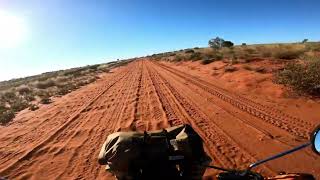 Day 5 CT125 Trail Postie Extended Play Innamincka towards Betoota via Arrabury Road [upl. by Lenore516]