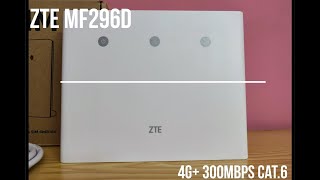 Router ZTE MF296D 4G 300mbps Cat 6 Options APN [upl. by Mannos]