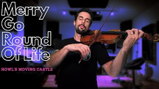 Merry Go Round Of Life  Howls Moving Castle  Violin Tutorial [upl. by Hoang]