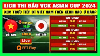 Lịch Thi Đấu VCK Asian Cup 2024 VCK Châu Á 2024  Asian Cup 2024  Lịch Thi Đấu Đội Tuyển Việt Nam [upl. by Bertilla]