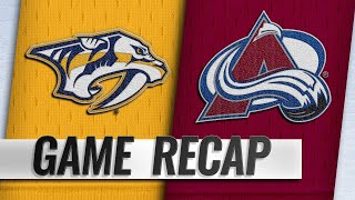 Sissons hat trick powers Predators to 41 win [upl. by Gussy]