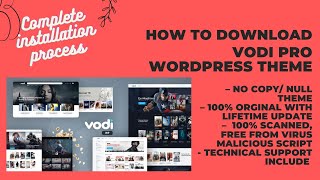 Vodi WordPress theme Download with License Key enabled and Lifetime update cheap price [upl. by Shellie]