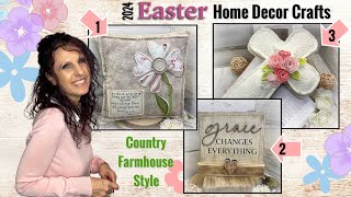 DIY Farmhouse Easter Crafts  DIY Farmhouse Easter Home Decor  DIY Easter Crafts 2024 [upl. by Morville]