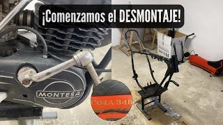 Capítulo 1 ✅COMENZAMOS el DESMONTAJE de la MOTO Proyecto Montesa Cota 348 [upl. by Aisek]