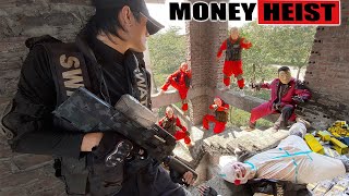 PARKOUR VS MONEY HEIST Bad guy kills police for revenge and escapes with money gold  Epic POV [upl. by Alliscirp]